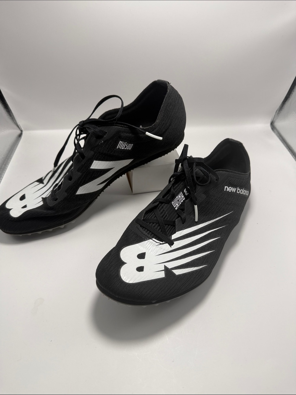 New Balance MD500 V7 Men’s Size 10 Black White Track Racing Spikes